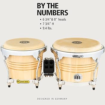 MEINL ボンゴ　6.75\"&8\" Amazon.com: Meinl Percussion Bongos Hand Drum Set 6.75