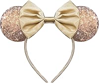 Vista 7 de Diadema de orejas de ratón con lazos de lentejuelas para mujer - Halloween