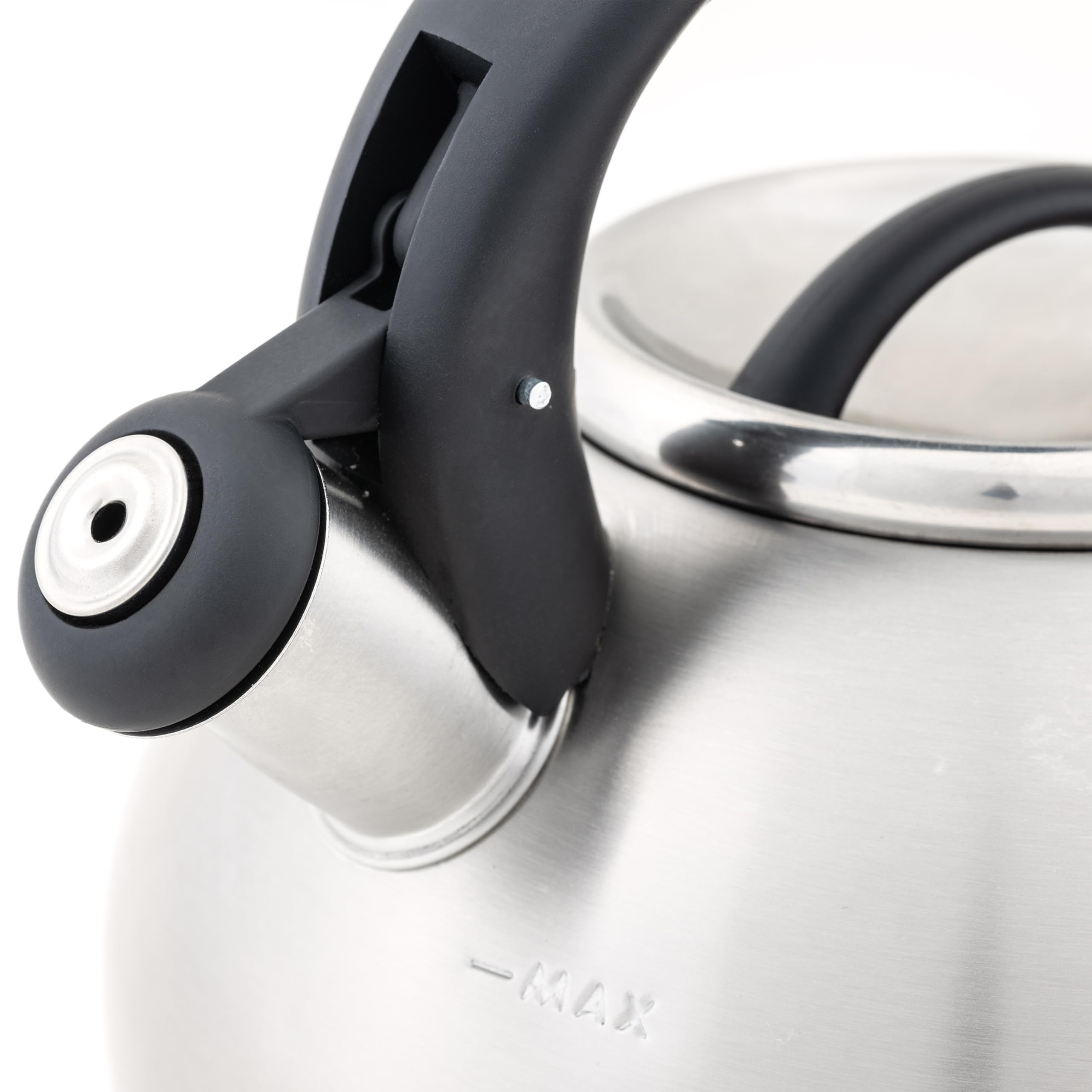 Hanseküche Wasserkocher Wasserkessel, 2.3 L, Induktion Und Gas Edelstahl Und Kunststoff Holzgriff Design S04d20tc