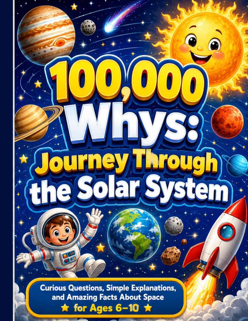 100,000 Whys, Journey Through the Solar System: Curious Questions, Simple Explanations, and Amazing Facts About Space for Ages 6–10