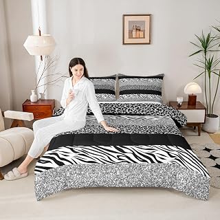 Leopard Print Comforter Set Full Size