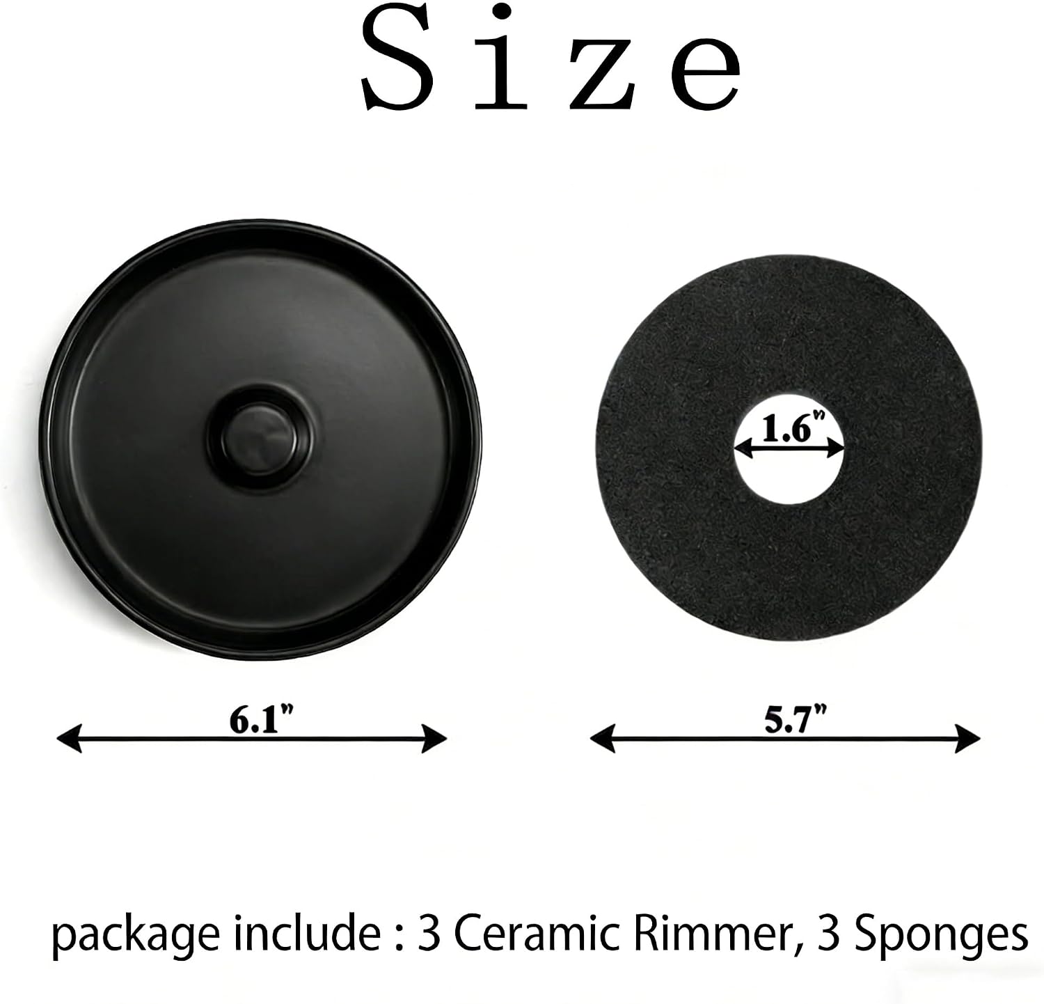 Margarita Salt Rimmer Set, Premium Ceramic Cocktail Glass Rimmer with 3 Bowls & Absorbent Pads, Matte Black Bar Rimmer for Salt, Sugar & Lime Juice, Home Bar & Party Essentials