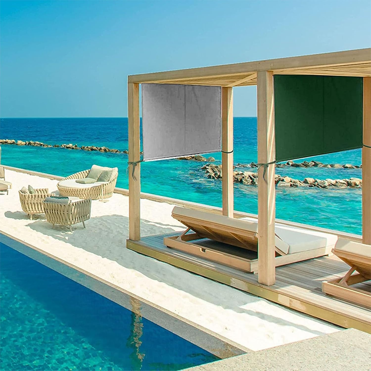 Quick Setups Replacement Gazebo Top Tear Windproof Design 190T Polyester Fabric for Outdoor Pergola and Backyard Shade Garden Shelter Cover