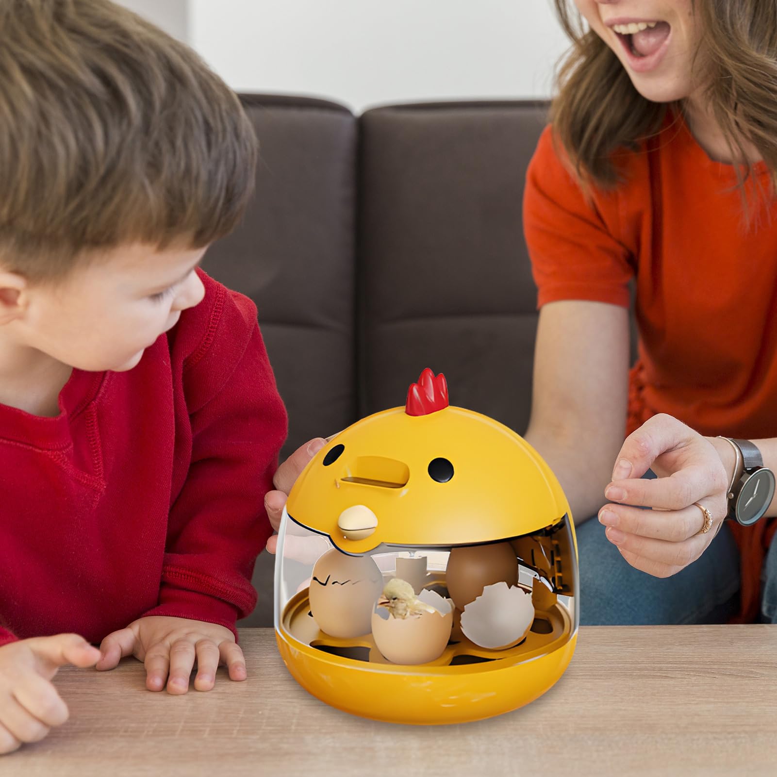 Incubadora De Huevos De Gallina | Incubadora para Huevos De Gallina Y Pato | Equipo Automático Inteligente Portátil con Termostato Y Ovoscopio para Cría De Pavos Patos Codornices Y Reptiles
