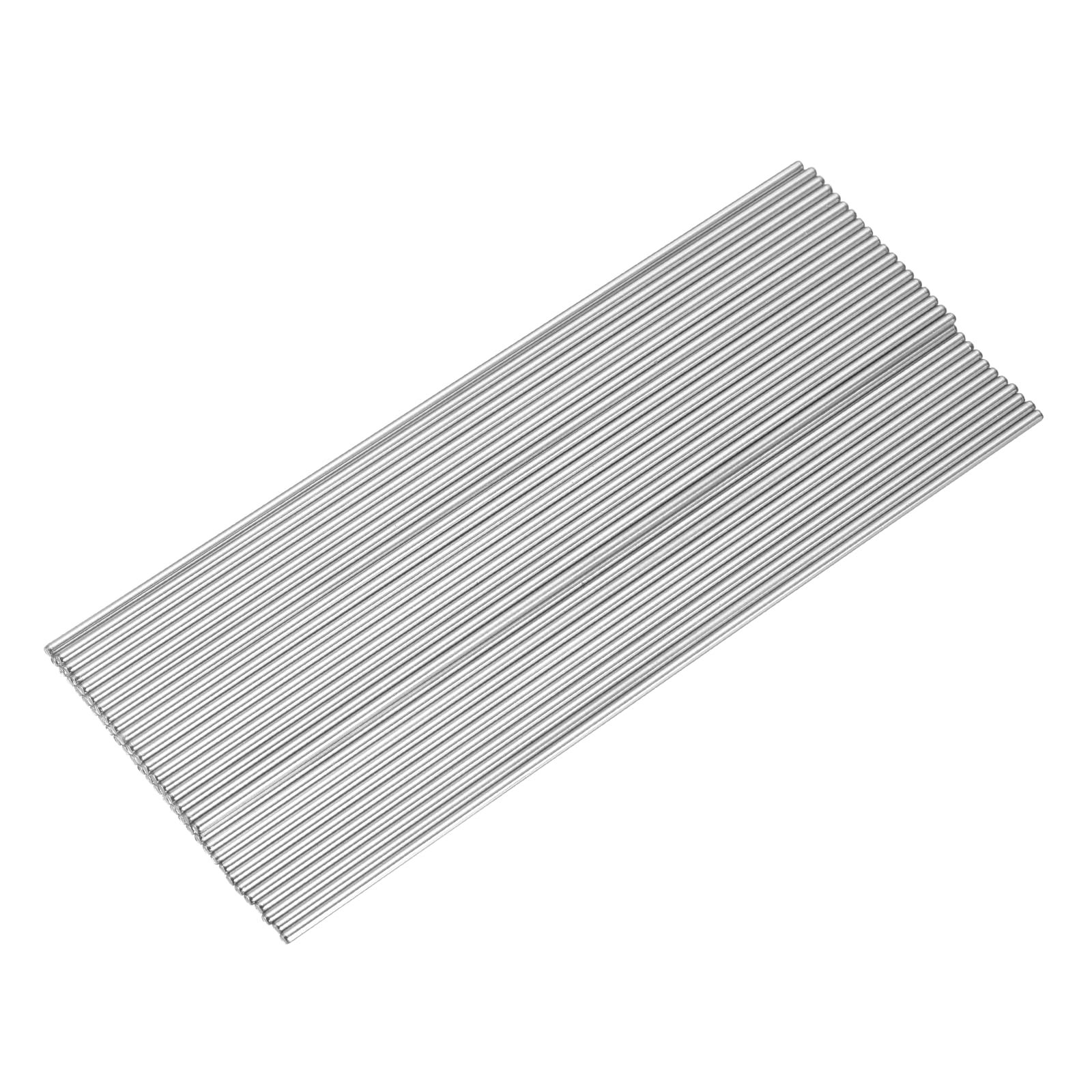 sourcing map 40pcs 2mmx150mm Toys Shaft Round Rod Axles Drive Shaft Silver — image 1