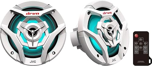 JVC CS-DR620MBL - Altavoces estéreo de 2 vías para automóviles y marinos de 6.5 pulgadas, para deportes de motor, audio para automóvil estéreo de 2