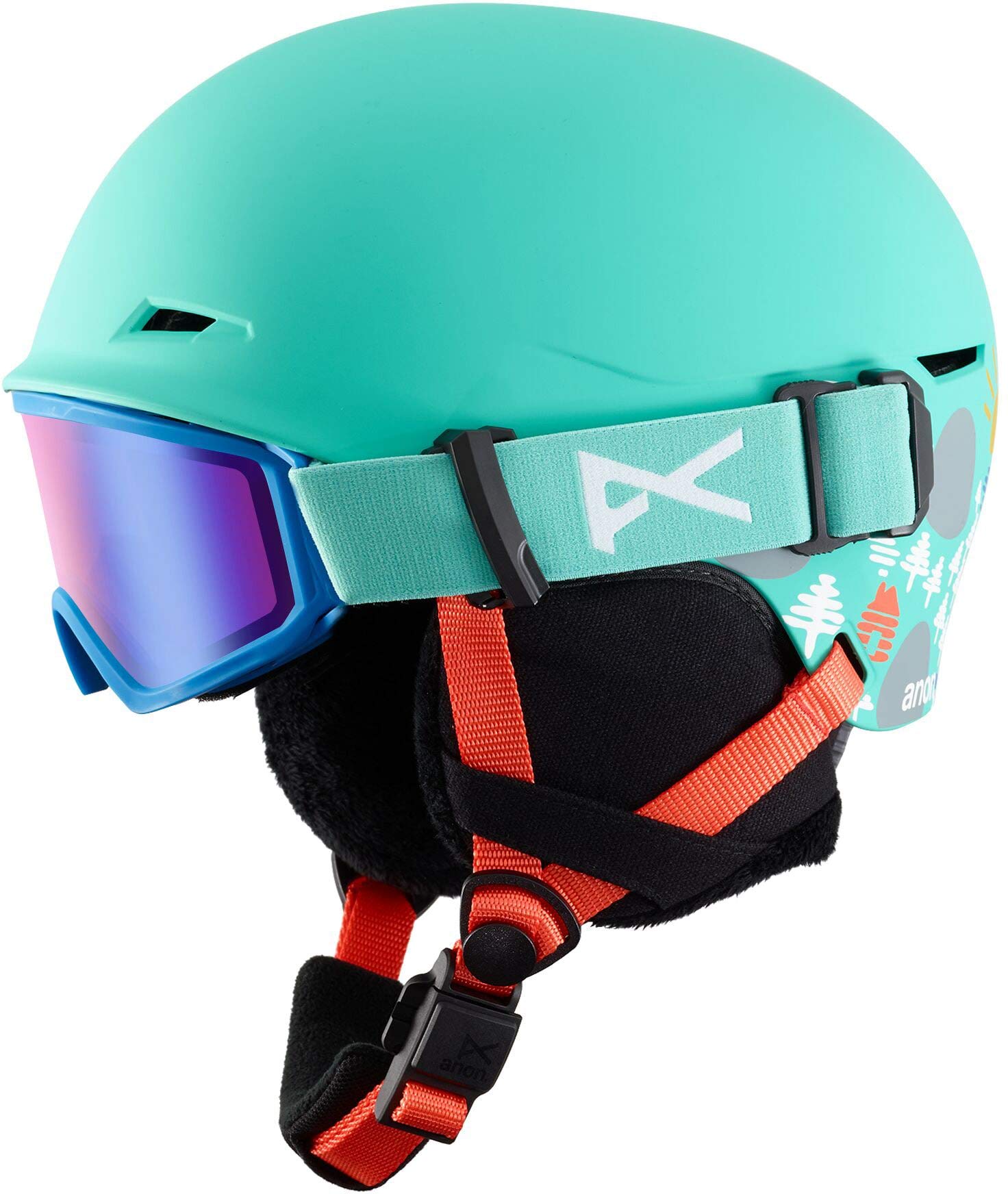 Amazon.com: Anon Kids' Define Helmet, Bc Teal, Large : Sports