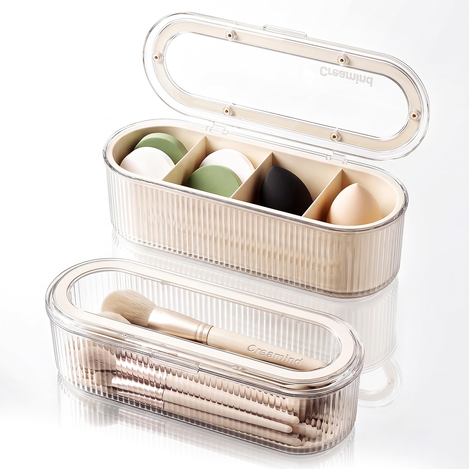2er-Set Organisateur Maquillage Acrylique Crème