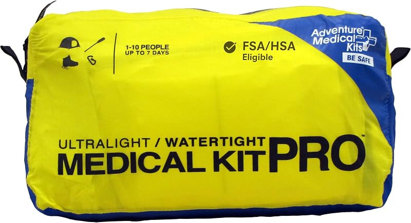 Kit médico de emergencia ultraligero/hermético Pro | Incluye máscara de RCP Laerdal, jeringa de irrigación y tiras de cierre de heridas para una preparación completa de primeros auxilios de emergencia