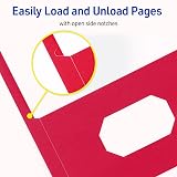 Avery Two Pocket Folders with 3 Prong Fasteners, Holds 70 Sheets, 25 Red Folders (47979) – view 5