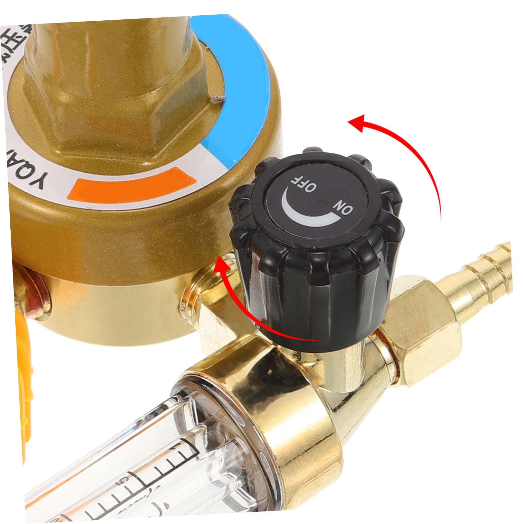 Argon Gasdruckminderer mit Manometer Präzise Argondurchflussregelung Anti Fall Legierung Undpc Material für Schweißerzubehör und Argon Gas