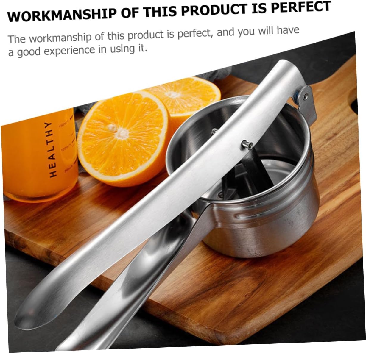 Ipetboom Stainless Steel Potato Masher Multi-function Manual Potato Presser for Smooth Puree Fruits Vegetables Home Kitchen Tool Food Mill and Puree