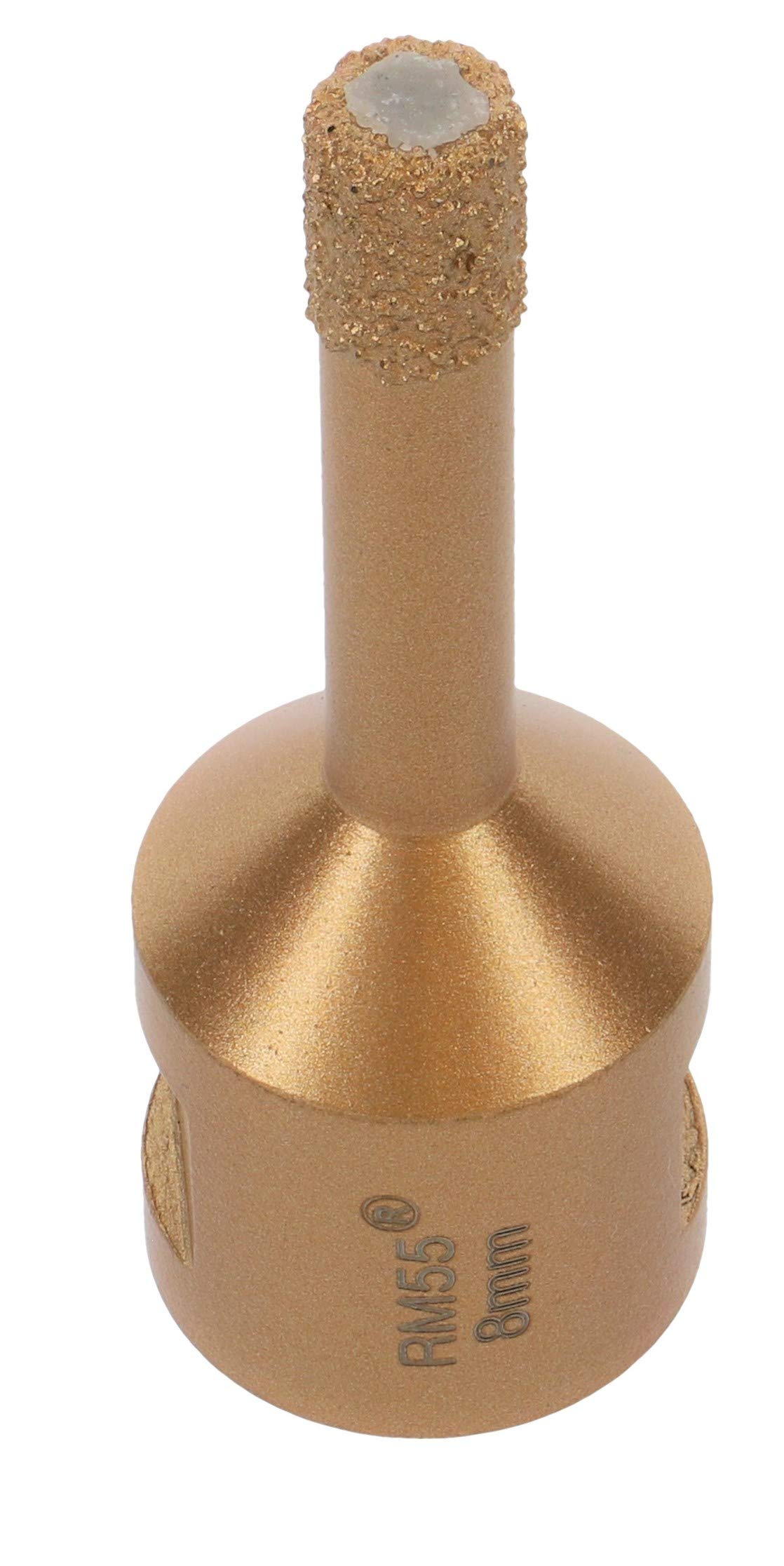 PRODIAMANT Foret à carrelage professionnel Carrelage 8 mm x M14 Foret diamanté Meuleuse d'angle pour le forage à sec dans le grès cérame, le carrelage mural et la pierre naturelle