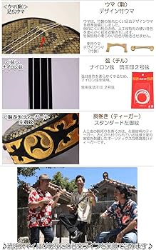 人工皮　沖縄三線セット　 ソフトケース付き Amazon.co.jp: 三線 沖縄 三線 初心者 セット 人工皮張り特選