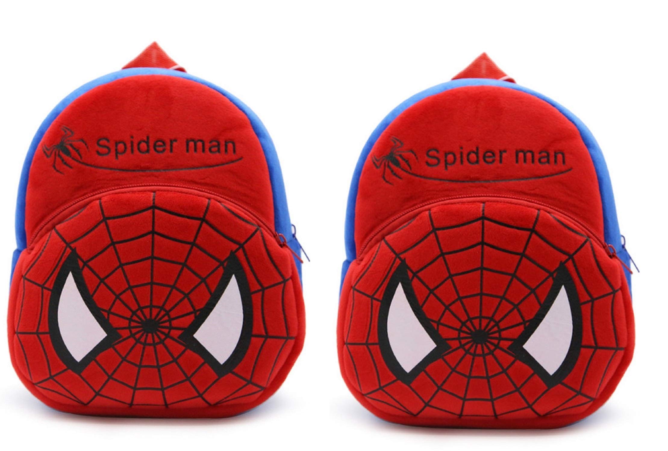 blue tree Kids Soft Velvet Spiderman Cartoon School Plush Backpack Mini Bag for Baby Boy/Girl (Pack of 2) (B08YP45VT1) Amazon Price History, Amazon Price Tracker