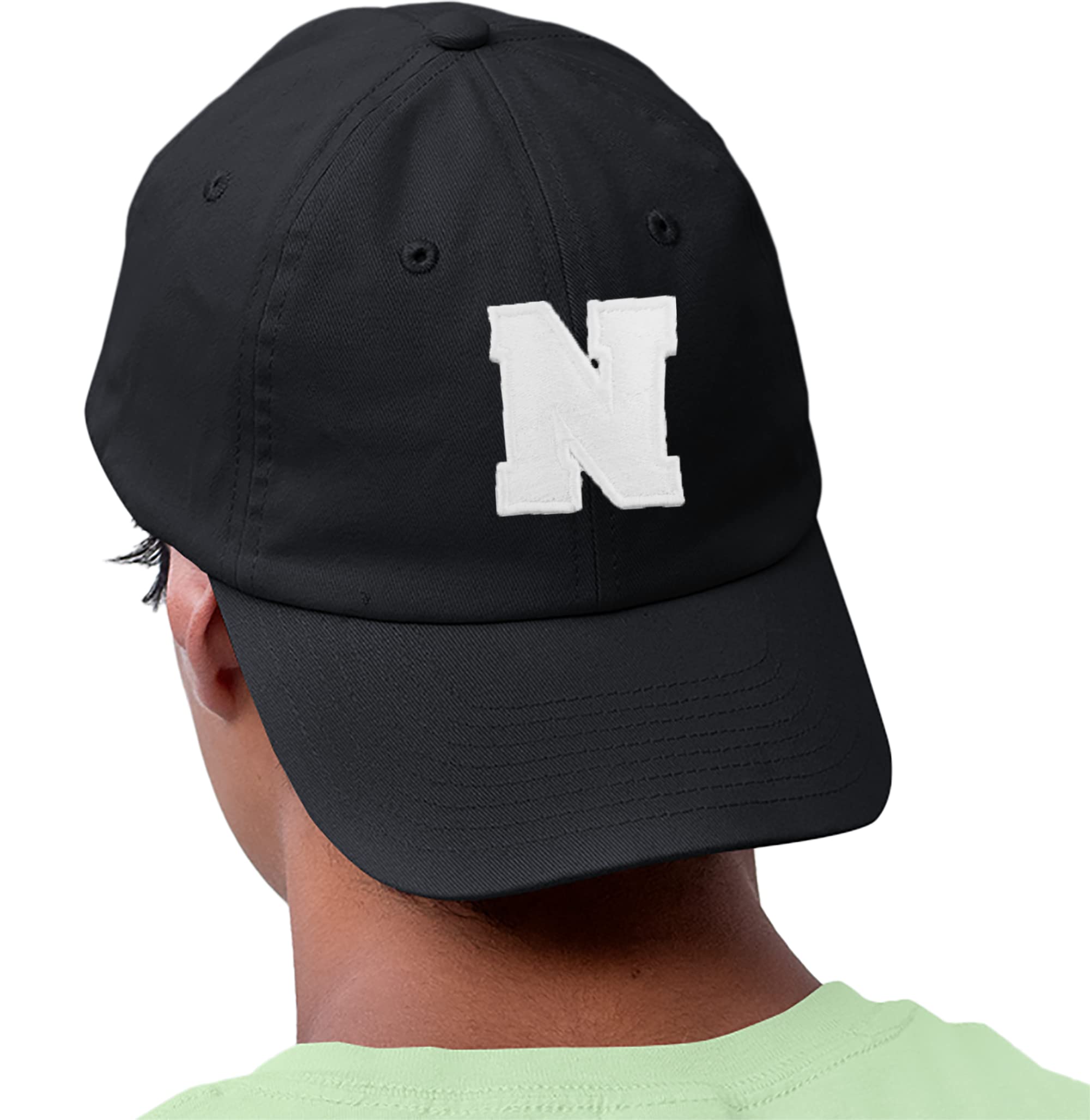 Mfaz Morefaz Ltd Boys N Morefaz Ew Girl Adjustable Baseball Cap Childre School Caps Kids Hat Sport Alphabet A-Z (N) Mfaz Ltd