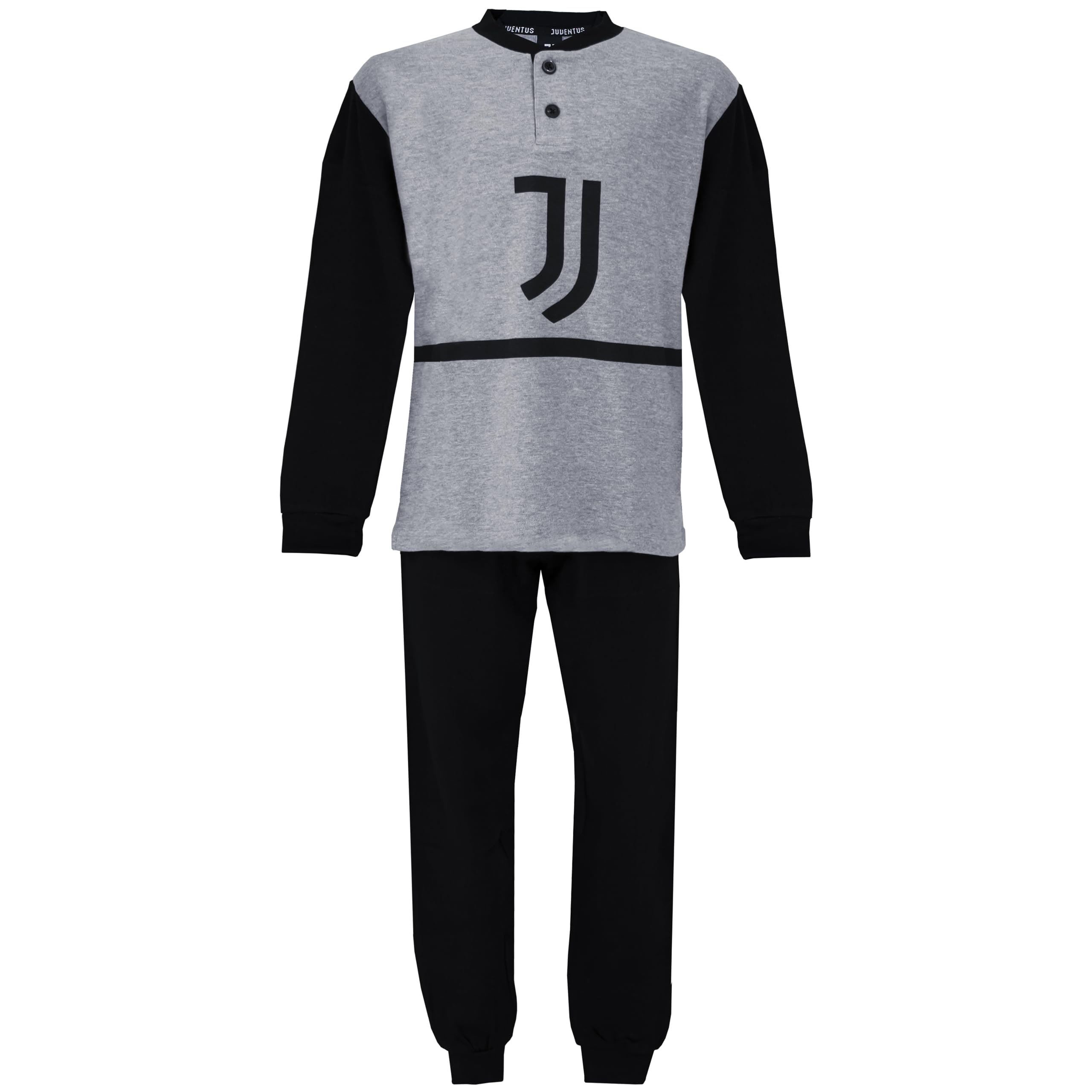Pigiama Bambino Juventus Hermet - Pigiama Lungo In Cotone, Prodotto Ufficiale, Taglie 18 Mesi - 10 Anni - 5
