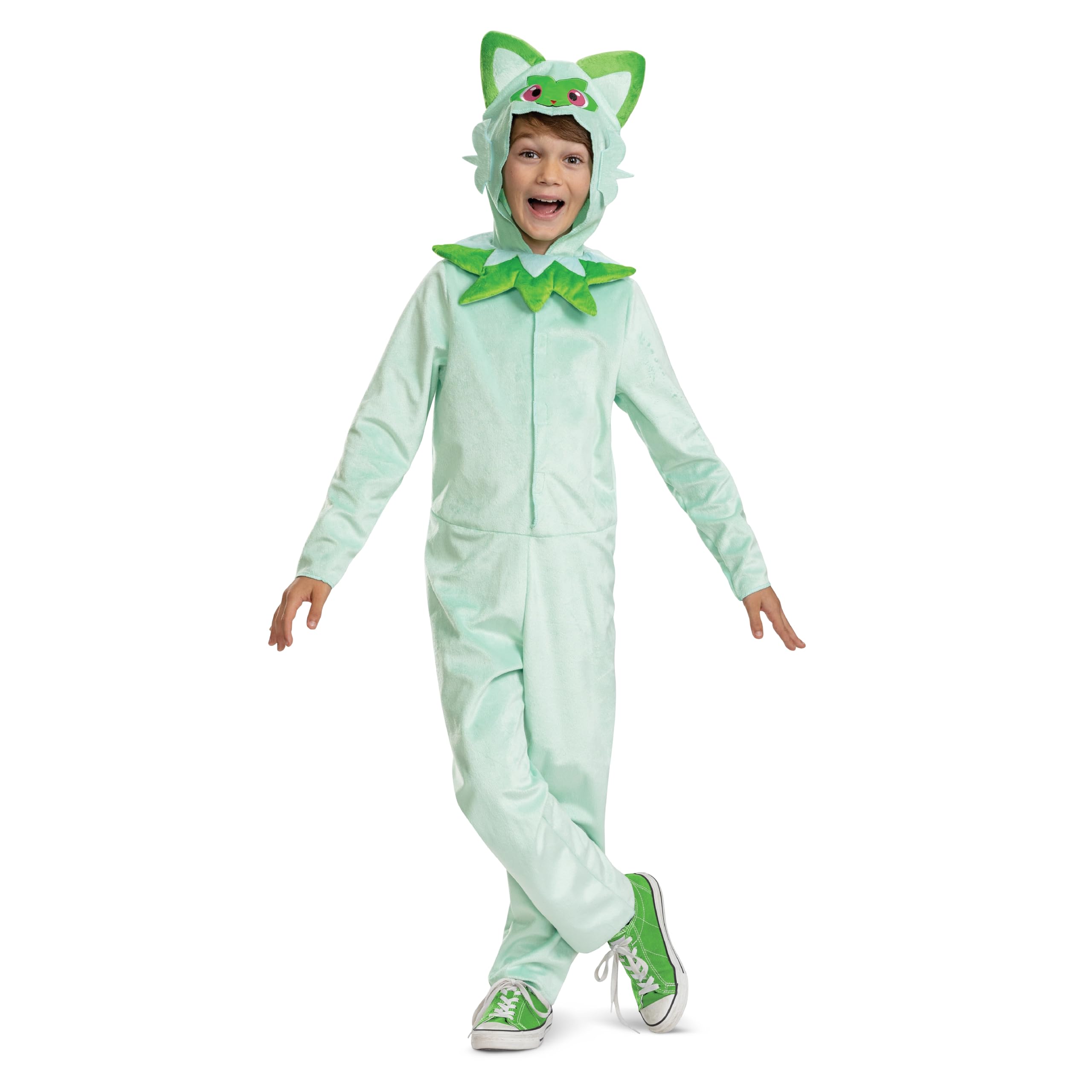 DISGUISE 156959K-20L SPRIGATITO HOODED JUMPSUIT CLASSIC Pokemon Dress Up & Accessories, Green, 7-8 Years BigaMart DISGUISE 156959K-20L SPRIGATITO HOODED JUMPSUIT CLASSIC Pokemon Dress Up & Accessories, Green, 7-8 Years BigaMart