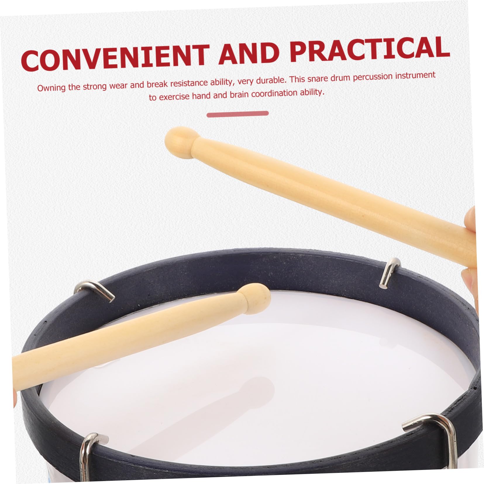 Didiseaon Instrumento de Percusión Caja de Metal Rojo para Niños Juguete Educativo Musical Infantil Aprendizaje Desarrollo Habilidades Sensoriales Juego Familiar 1 Unidad Color