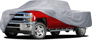 Motor Trend Large Truck Car Cover Waterproof All Weather, Heavy Duty Car Cover Protection UV Rain Snow, Universal Fit Car Cover For Automobiles Pickup Trucks, Outdoor Indoor Cover For Trucks - 208"L