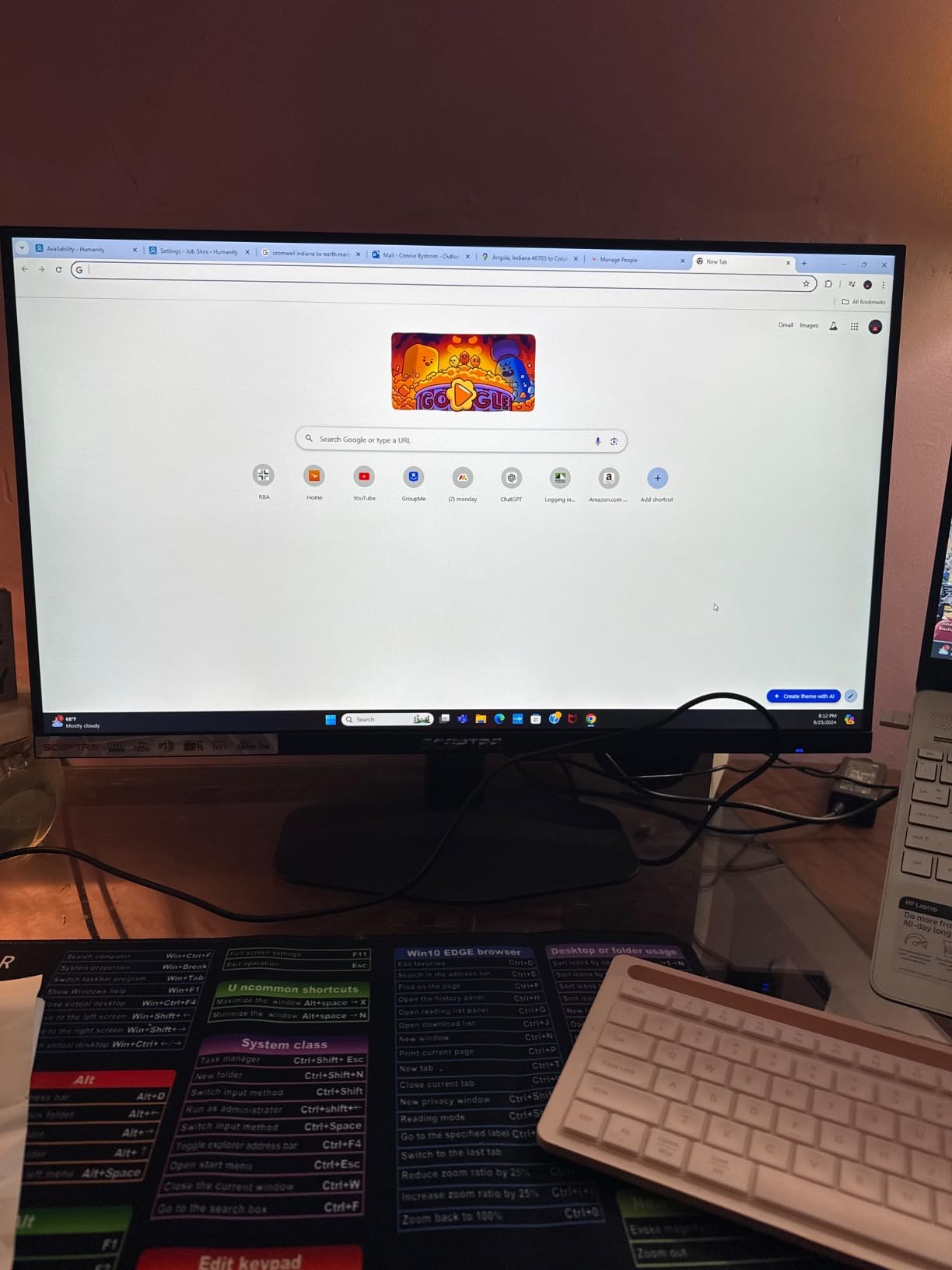 Sceptre 27-inch IPS Eye Care Monitor 100Hz DisplayPort HDMI and USB-C 100% sRGB Build-in Speakers, Machine Black 2024 (E275W-FP100T)
