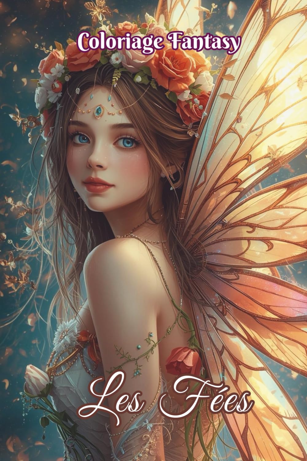 Coloriage Fantasy Les Fées: 50 illustrations féeriques et élégantes pour détente, créativité artistique et loisirs créatifs. Parfait pour un moment ... idéal pour adultes et ados. (Faelynn Vaenor)