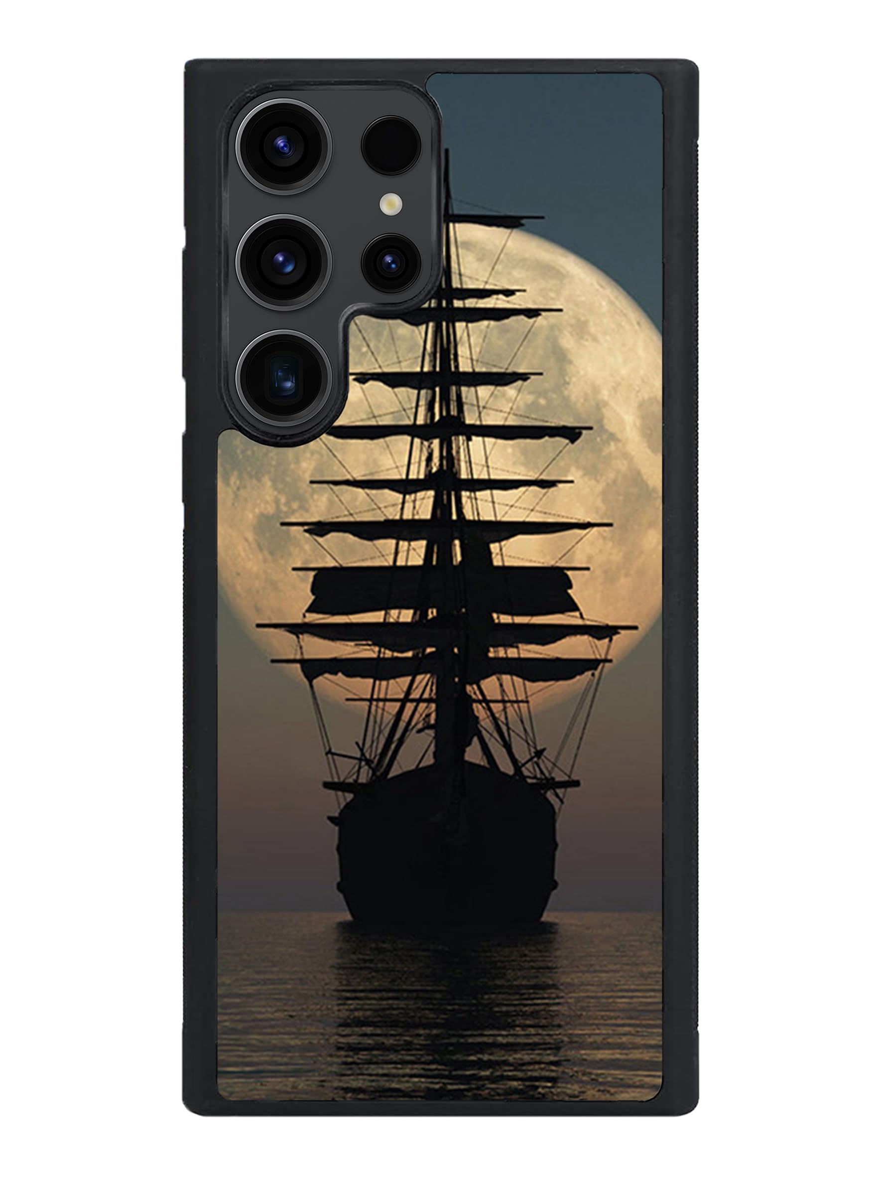 for Samsung Galaxy S23 Ultra Case -Pirate Ship Moon Pattern Phone case- TPU Shock Absorption Protection Phone Cover Case-image-7
