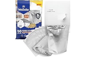 50x Quart Wallaby Mylar Bags Bundle - Reliable Long Term-Food Storage Solutions