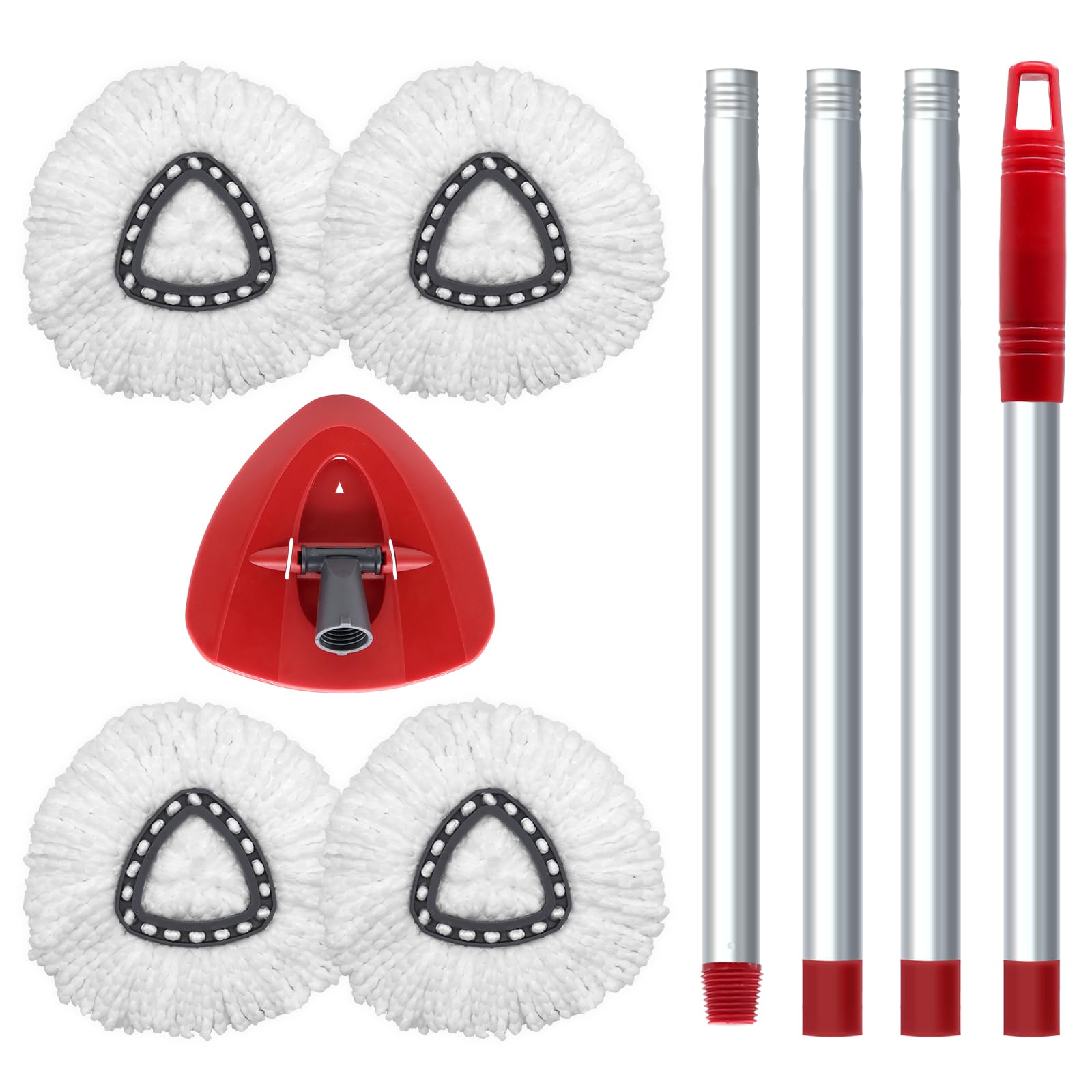 Buy 4 Pack Mop Head Replacement for O Cedar Easywring 1 Tank,Spin Mop