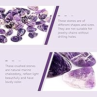 Vista 4 de Swpeet Piedras a granel de 1 libra de piedras preciosas grandes trituradas, piedras de forma irregular, piedras de cristal perfectas para hacer