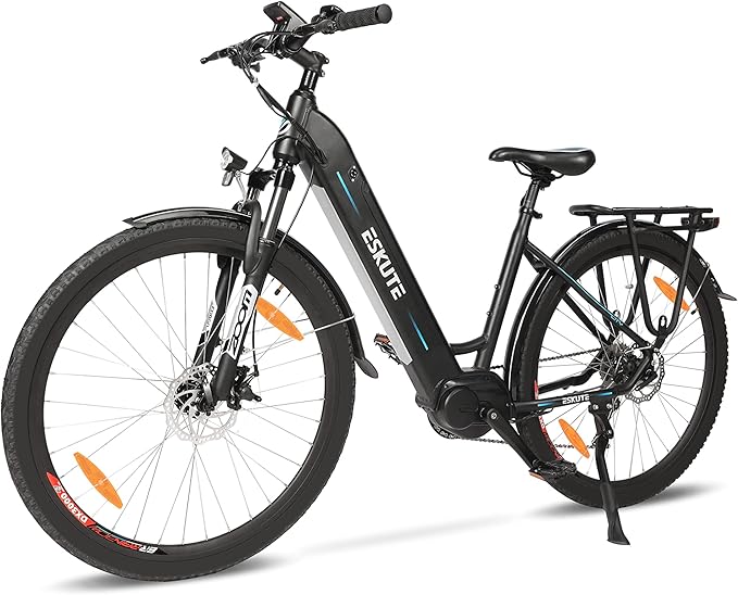 ESKUTE City eBike Polluno Pro 28'' EBike mit Bafang Mittelmotor 250W mit LiIon Akku Samsung ESKUTE City eBike Polluno Pro 28'' EBike mit Bafang Mittelmotor 250W mit LiIon Akku Samsung