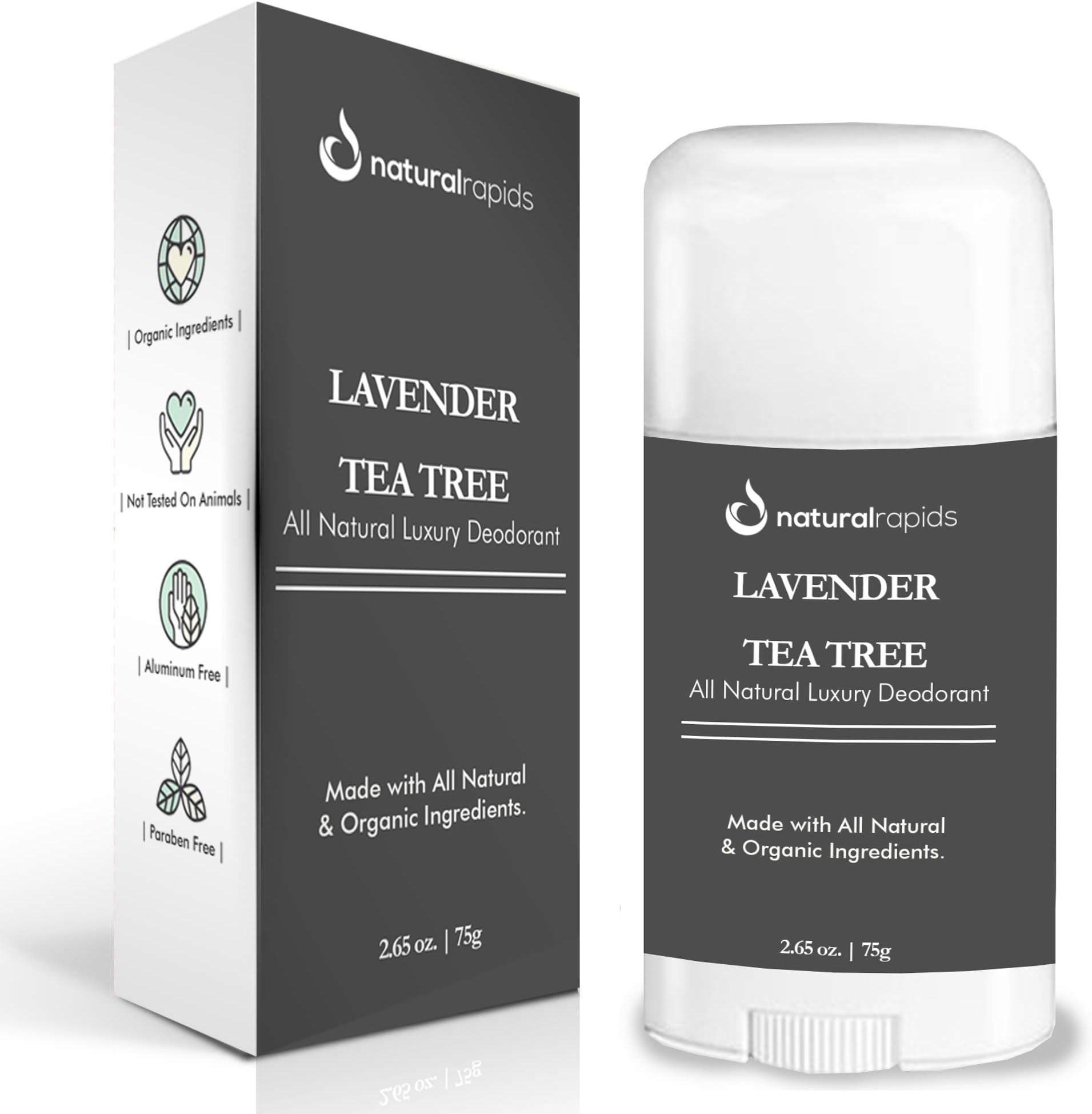 Aluminum-Free Natural Deodorant With Magnesium - Organic, Baking Soda Free, Healthy, and Safe Deodorant Stick (That Finally Works!) - For Women & Men
