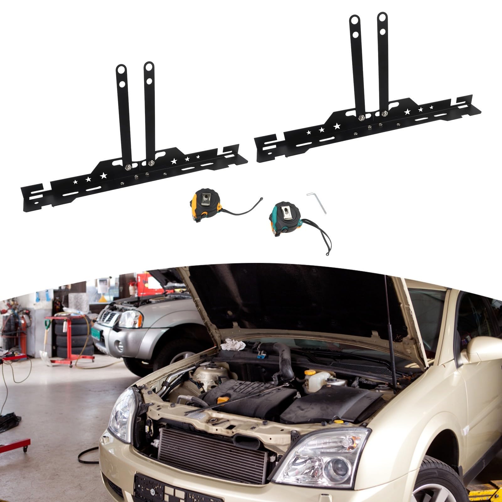 Placas de Alineación para Ruedas sin Quitar Calipers(Black)
