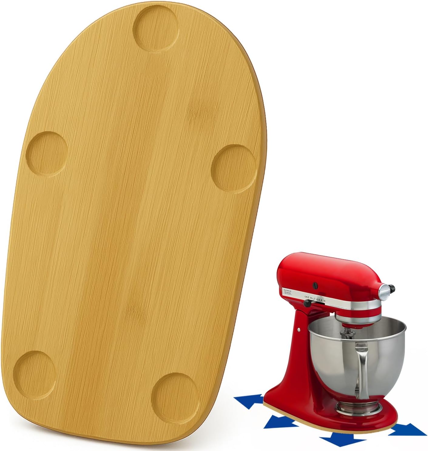 MIMORE Bamboo Mixer Slider Mat for Kitchenaid Stand Mixer 4.5-5 QT, Stand Mixer Slider Compatible with Kitchen Aid Mixer Slider 4.5-5 QT Tilt-Head (Bamboo Mixer Slider) MIMORE Bamboo Mixer Slider Mat for Kitchenaid Stand Mixer 4.5-5 QT, Stand Mixer Slider Compatible with Kitchen Aid Mixer Slider 4.5-5 QT Tilt-Head (Bamboo Mixer Slider)
