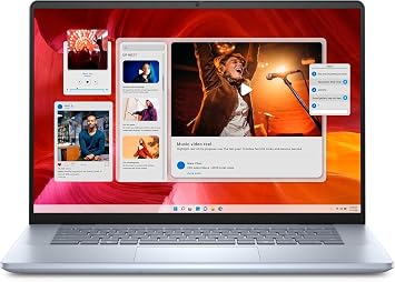 Dell Inspiron 16 Plus 7640 Laptop - 16-inch 16:10 2.5K (2560x1600) Display, Intel Core Ultra 7-155H, 16GB LPDDR5X RAM, 1TB SSD, Intel Arc Graphics, Windows 11 Pro, Onsite & Migrate Service- Ice Blue