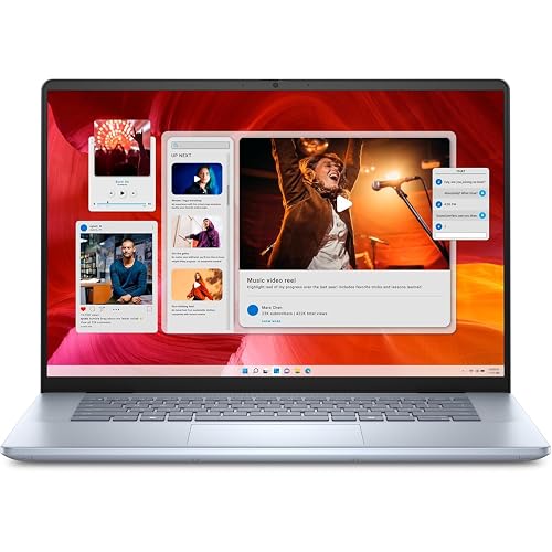 Dell Inspiron 16 Plus 7640 Laptop - 16-inch 16:10 2.5K (2560x1600) Display, Intel Core Ultra 7-155H, 16GB LPDDR5X RAM, 1TB SSD, Intel Arc Graphics, Windows 11 Pro, Onsite & Migrate Service- Ice Blue
