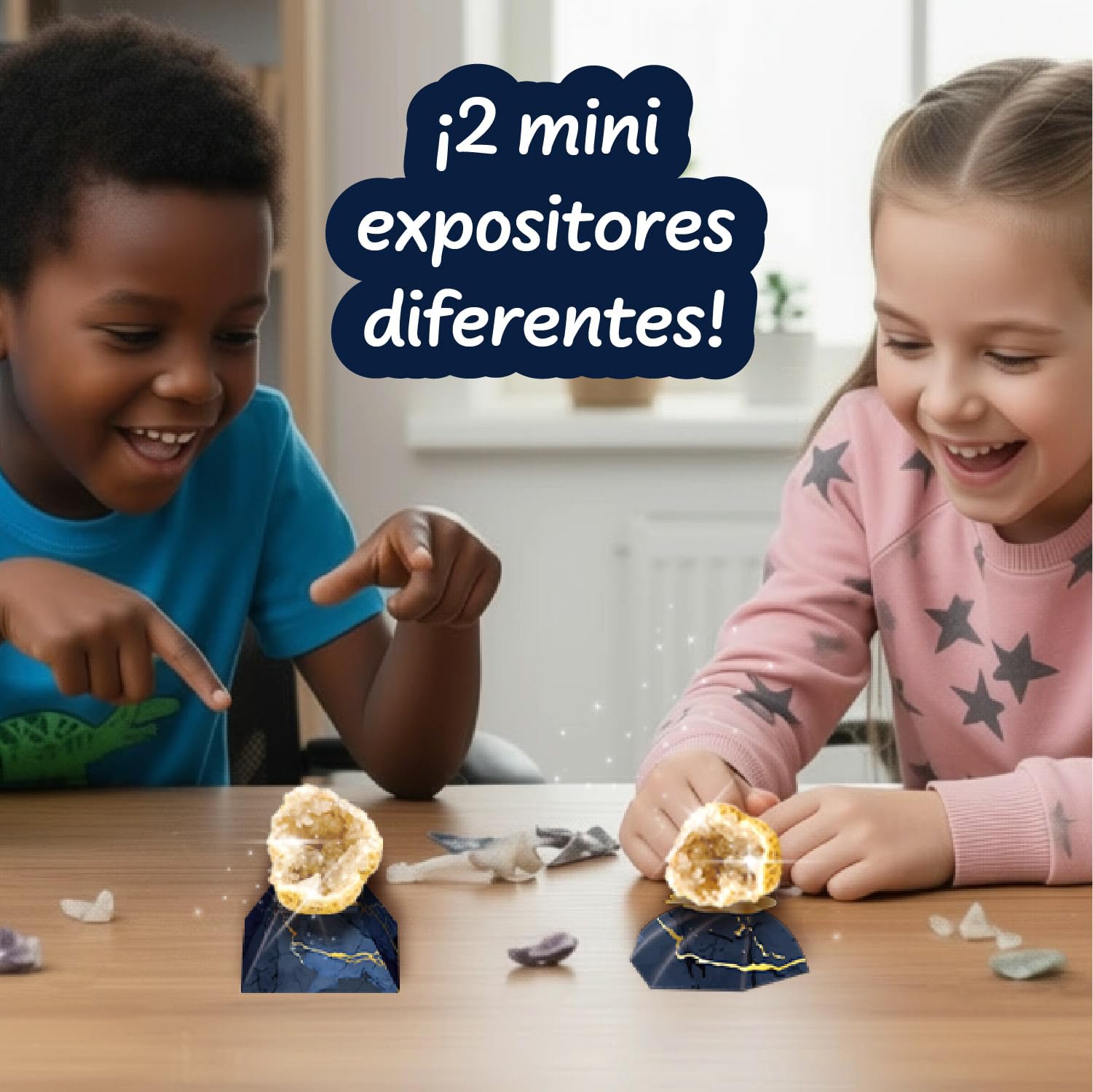 Science4you Rompe 5 Geodas Premium para Niños – Aprende sobre Rocas y Minerales con este Kit de Geodas, Kit Educativo, Regalo de Mineralogía y Geología para Niños y Niñas de 6 7 8 9+