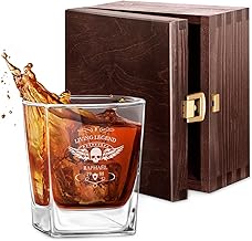 Maverton 250 ml Personalised Whisky Glass for Him – Men's Birthday Gift – Classic Glass for Whiskey Connoisseurs – Christmas Gift – A Personalised Gift for Men – Legend