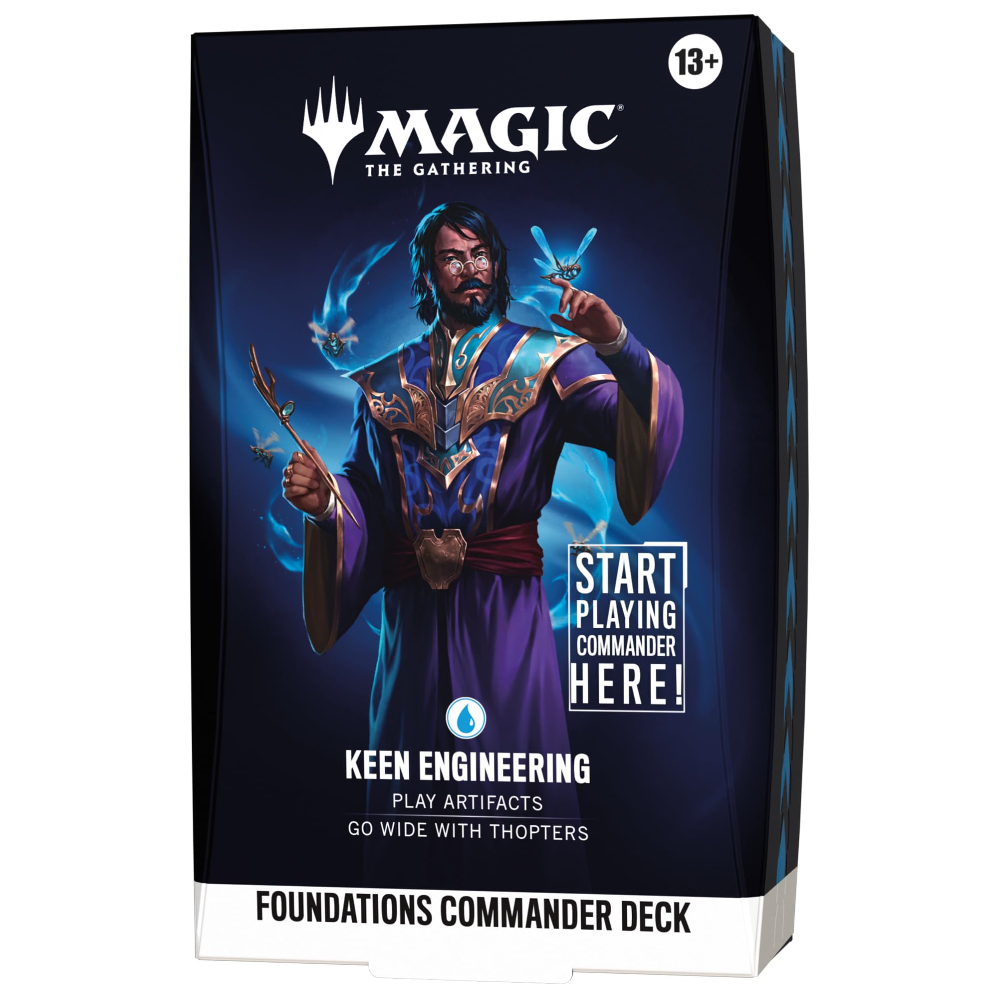 Magic: The Gathering Foundations Commander Deck - Keen Engineering | 100-Card Deck + Accessories (English Version)