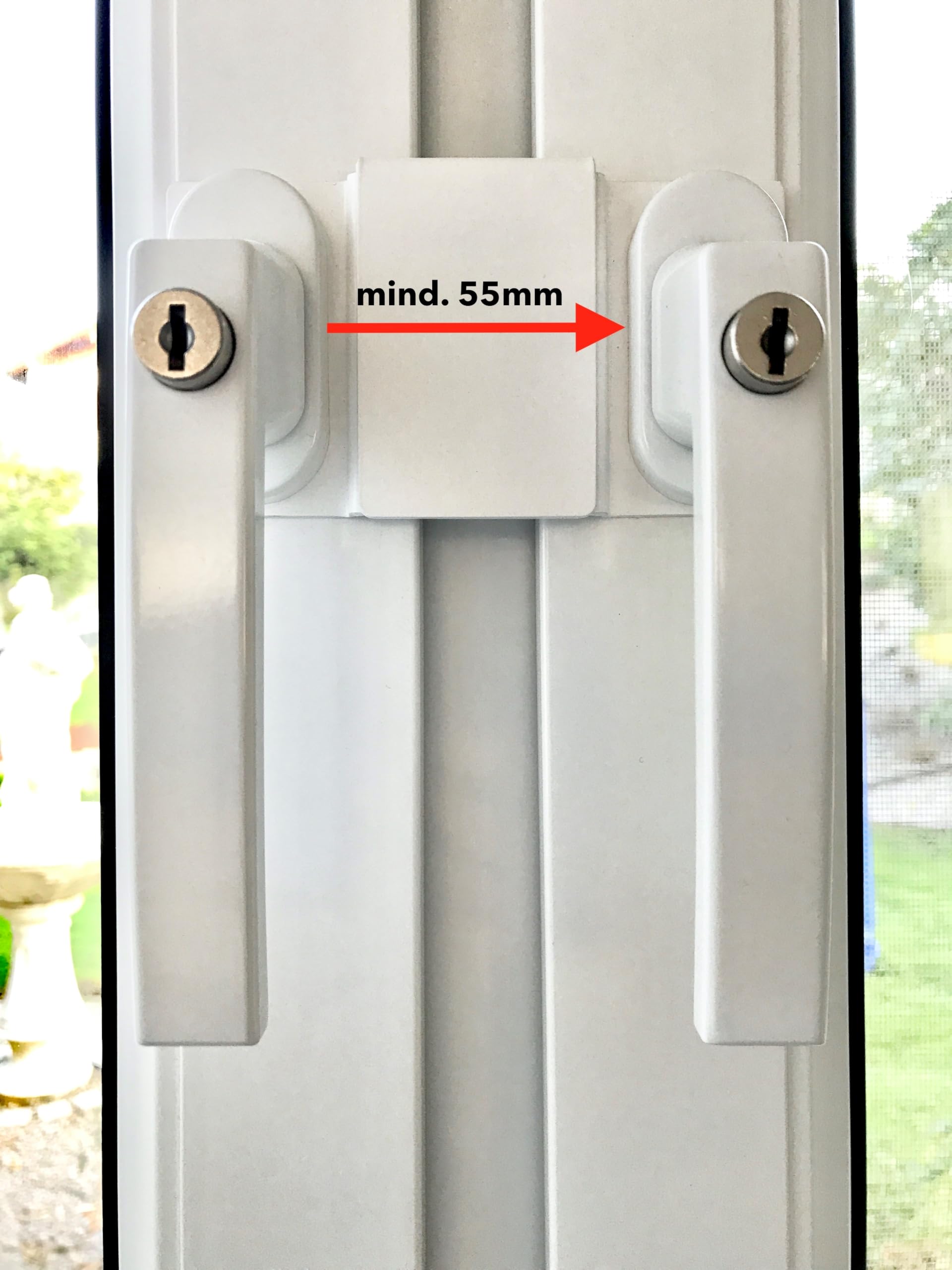 Original ERABOS Fenstersicherung FZ300 | von Polizeibeamten entwickelt | PATENTIERTE Fenstersicherung OHNE bohren | 2mm Stahl | Profi-Einbruchschutz