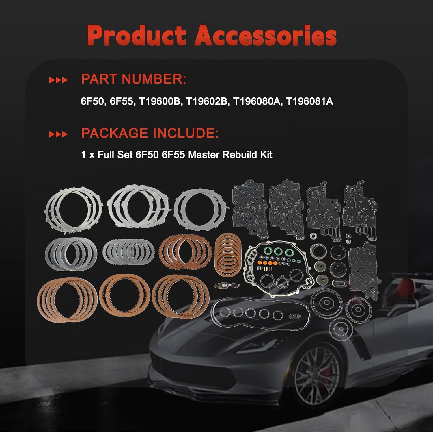 6F50 6F55 Auto Transmission Master Rebuild Kit Fit for Explorer Flex Edge Taurus X Fit for Continental MKZ MKS MKT MKX 2 2007-2020