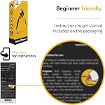 Professional-Grade Dog Nail Clippers and Trimmers by Thunderpaws with Protective Guard, Safety Lock and Nail File - Suitable for Small, Medium and Large Breeds by Thunderpaws (Yellow, Medium to Large Breeds (LED))