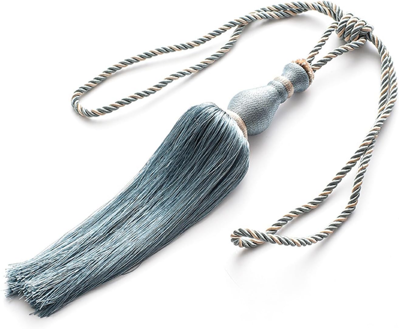 Curtain Ties 2 Pieces Vase Ball Curtain Strap Curtain Tassel Tassel Strap Anthracite Grey (Light Gray)