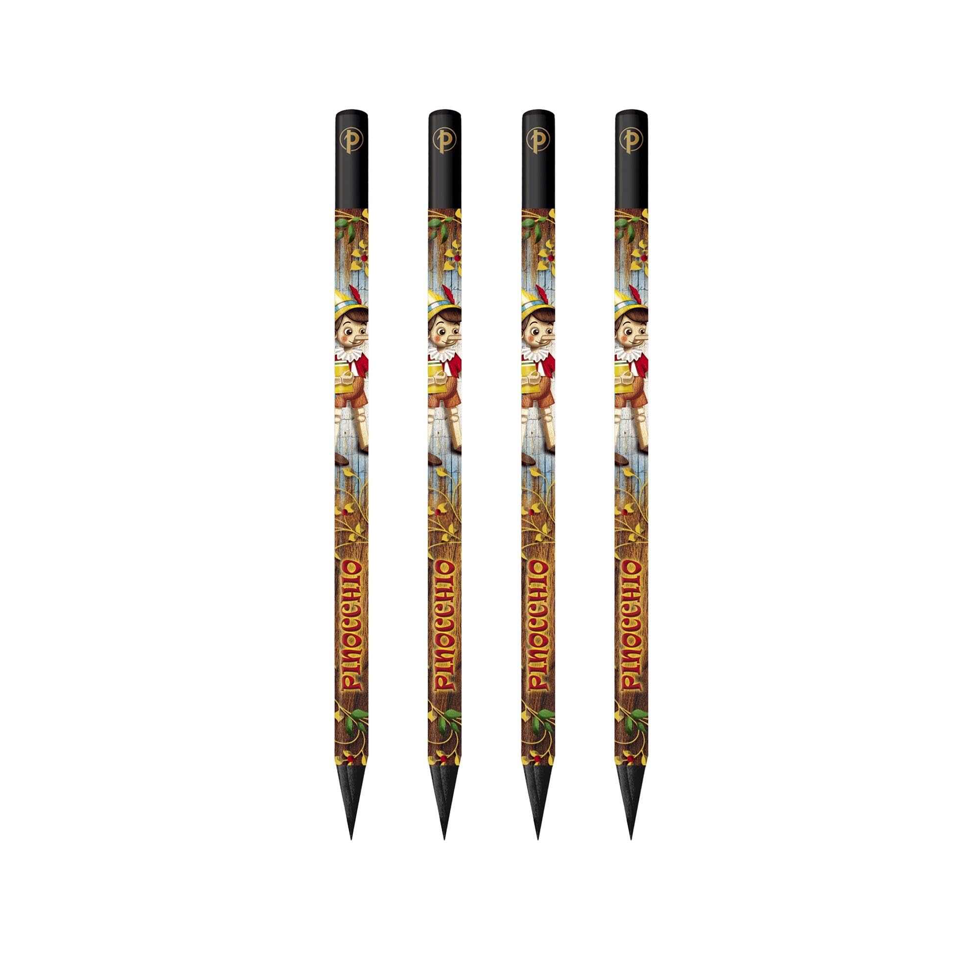 Carlo Collodi, Pinocchio (Fairy Tale Collection) 4 Pack Pencils