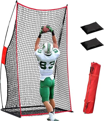 Red de fútbol para patadas, red de fútbol, red de lanzamiento de fútbol, red de práctica de patadas de fútbol de 4 x 7 pies, red de entrenamiento de