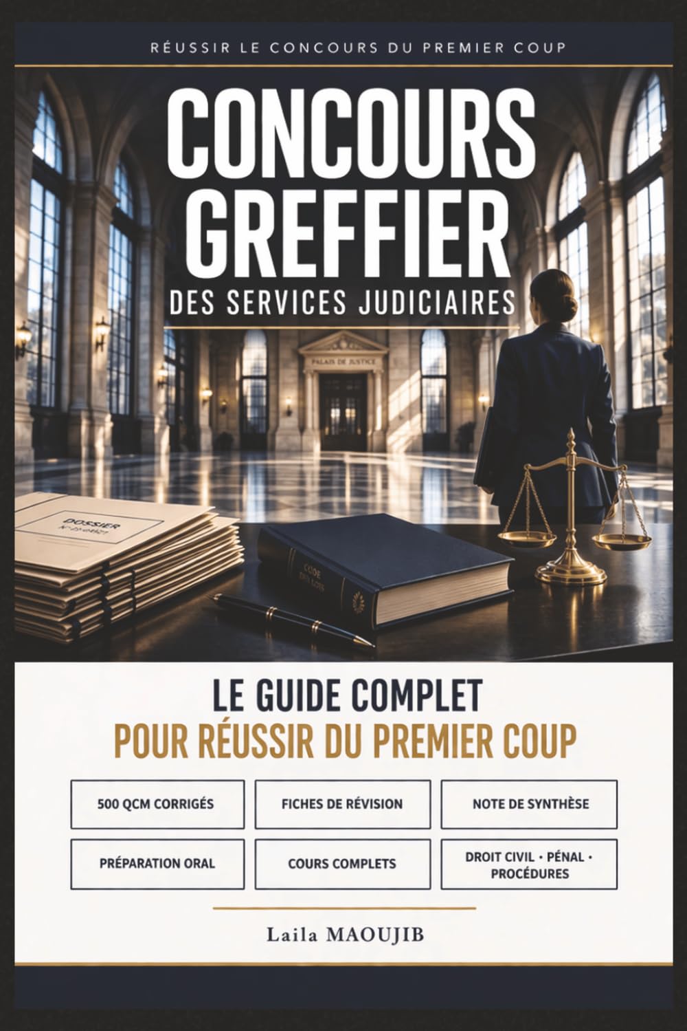 Concours Greffier des Services Judiciaires : Le Guide Complet pour Réussir du Premier Coup: Cours ultra-synthétiques, fiches de révision, 500 QCM ... à l'oral — La méthode simple et efficace