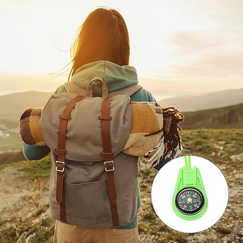 Miniatura 7 de PATIKIL Mini brújula de supervivencia, paquete de 50 brújulas de botón a granel para exteriores, senderismo, camping, viajes, fiesta