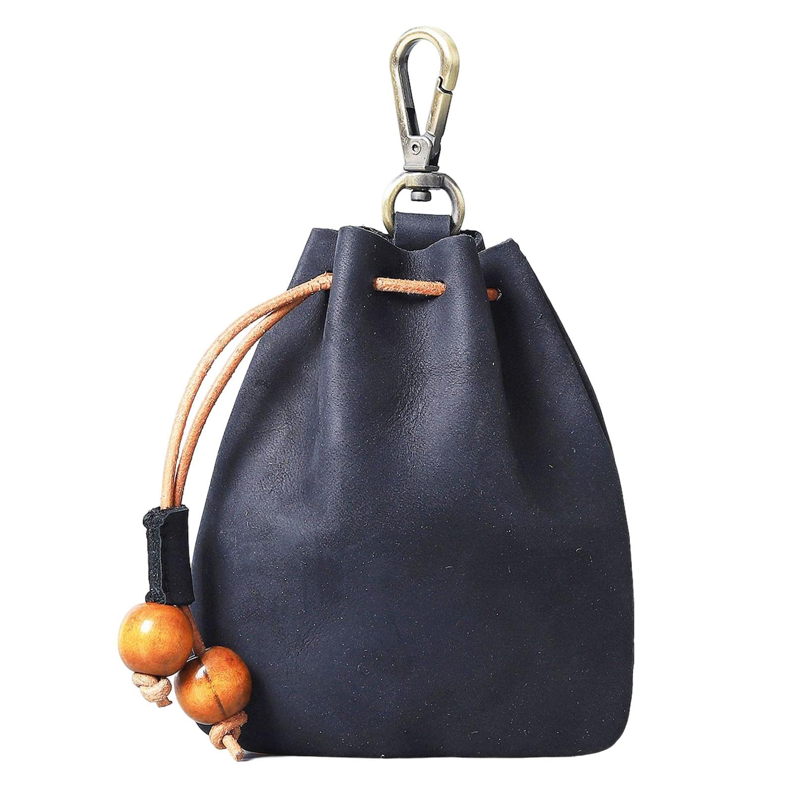 medieval leather coin purse bag carry gadget bag medieval for game playing black