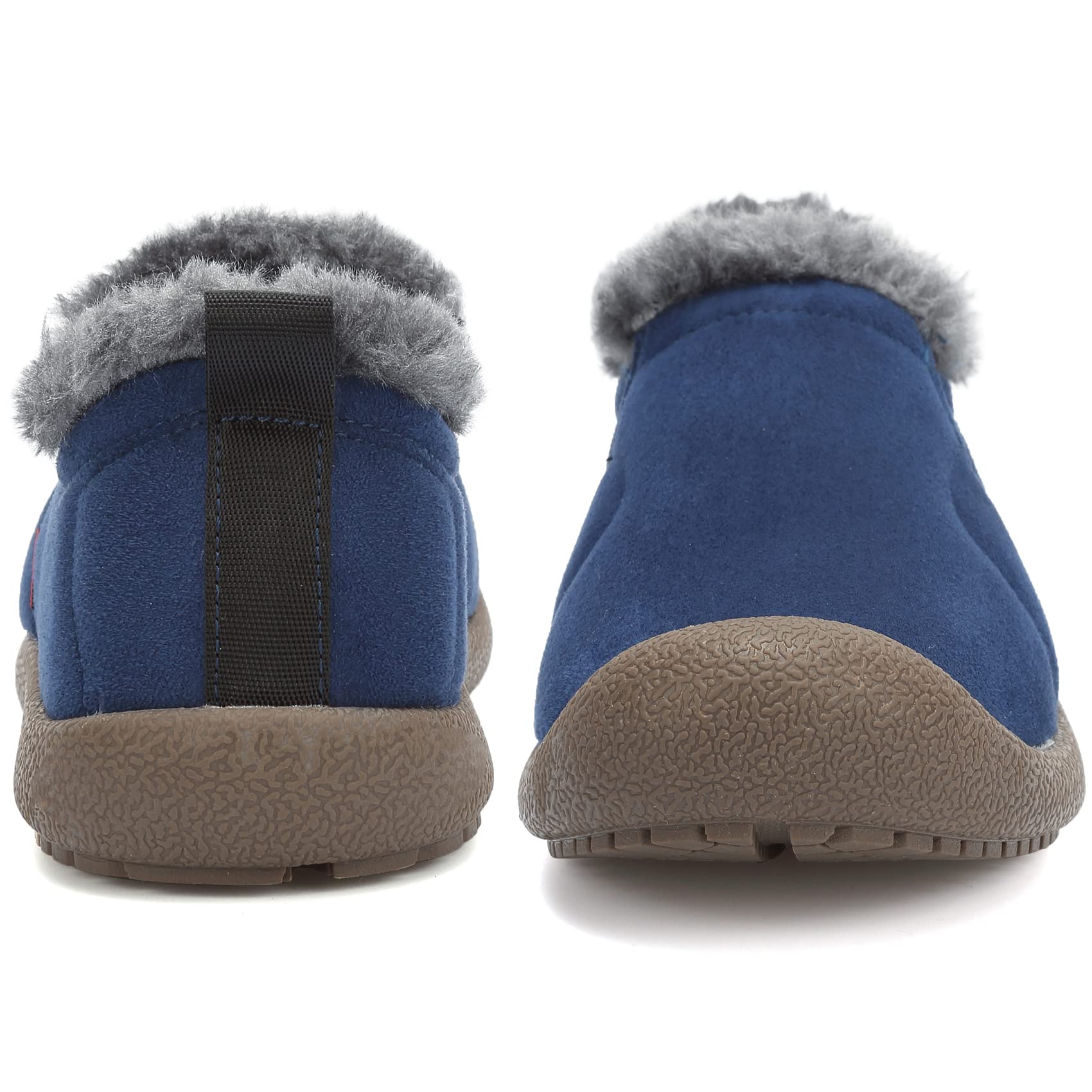 DimaiGlobal Stivali da Neve Uomo Stivaletti Foderato in Pelliccia Scarpe Comodo Caldo Invernali Antiscivolo Pantofole Interno ed Esterno
