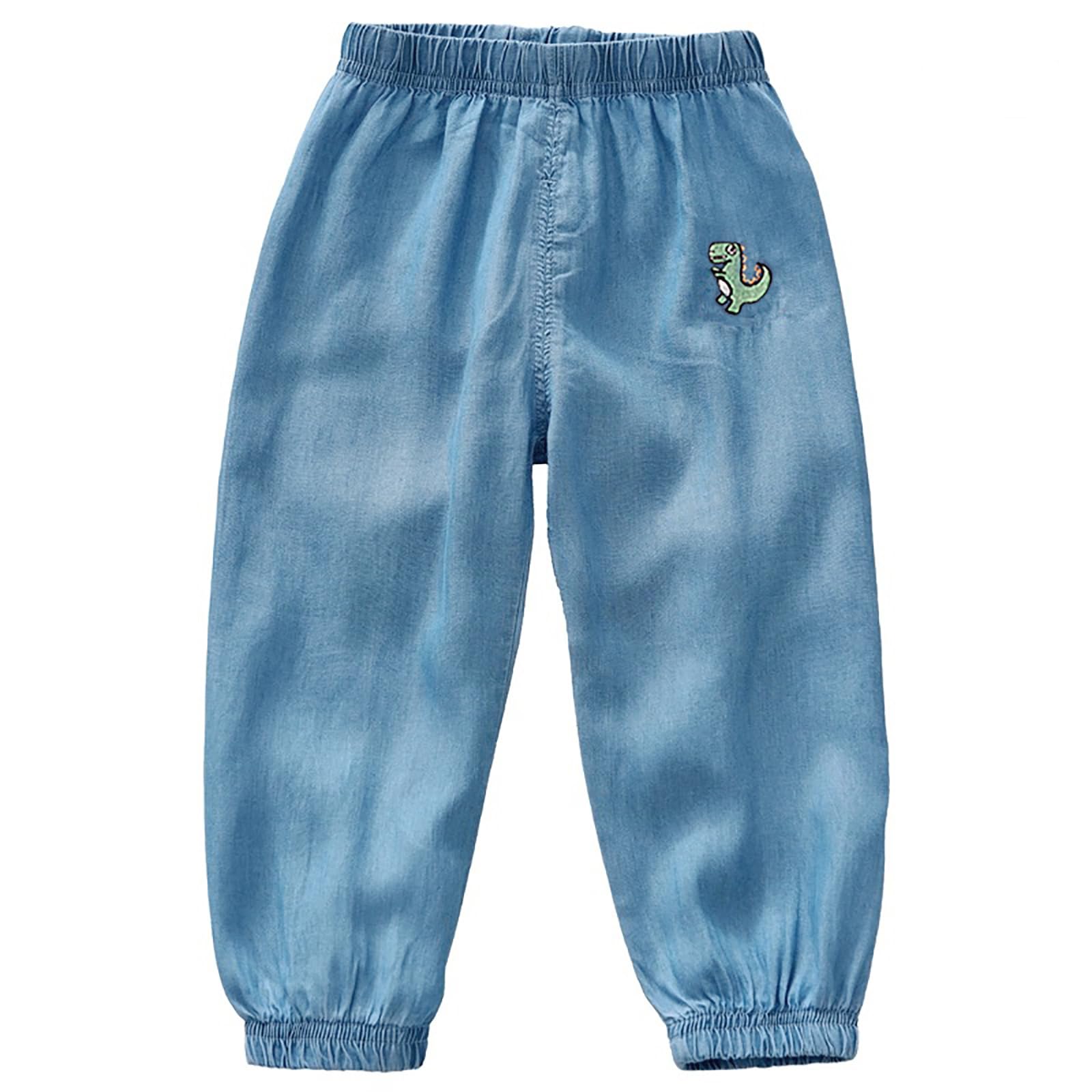 kolallyBoys Lightweight Athletic Blue Pants for Toddler Baby Boys' Sweatpants with Elastic Waist Jogger Pants